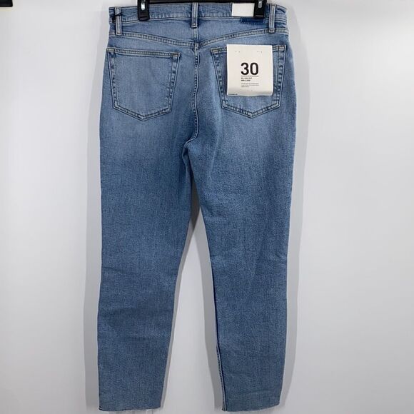 Re/Done 90s High Rise Ankle Crop in Light Dusk Destroy Women’s Size 30 New - Picture 4 of 13